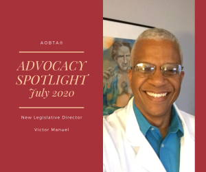 Advocacy Spotlight 2020 with picture of Victor