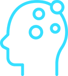 illustration of a head with bubbles in it to symbolize depression