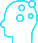 illustration of a head with bubbles in it to symbolize depression